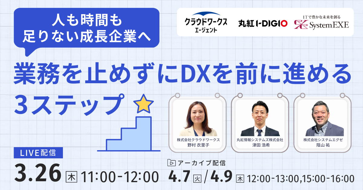 人も時間も足りない成長企業へ  ― 業務を止めずにDXを前に進める3ステップ